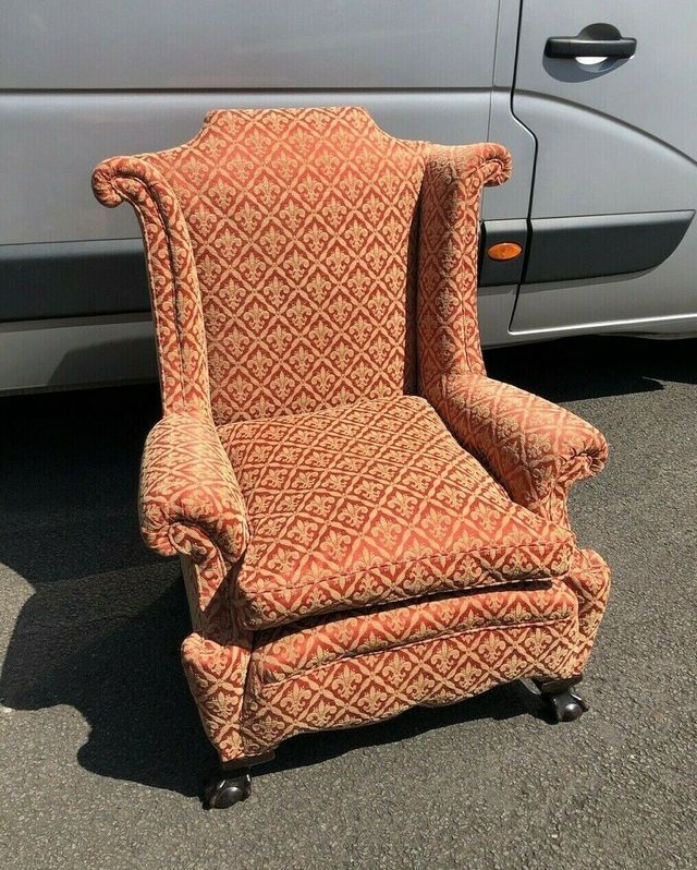 Victorian best sale wingback armchair